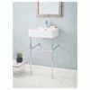 Nuovella Console Lavatory Sink -A&E BATH & SHOWER Shop 1230 19 WH 1 575 S