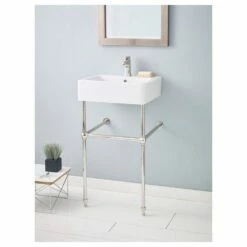 Nuovella Console Lavatory Sink -A&E BATH & SHOWER Shop 1230 19 wh 1 575 pn