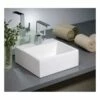 Rio Overcounter Bath Sink With Single Hole Drilling - White -A&E BATH & SHOWER Shop 1486w13 sh