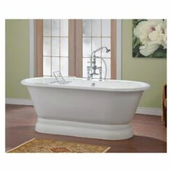 Regal Cast Iron Pedestal Tub - No Faucet Drillings -A&E BATH & SHOWER Shop 2165w