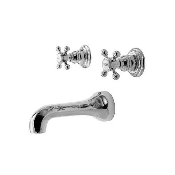 Astor Wall Mount Tub Faucet - Cross Handle 3 Astor Wall Mount Tub Faucet - Cross Handle