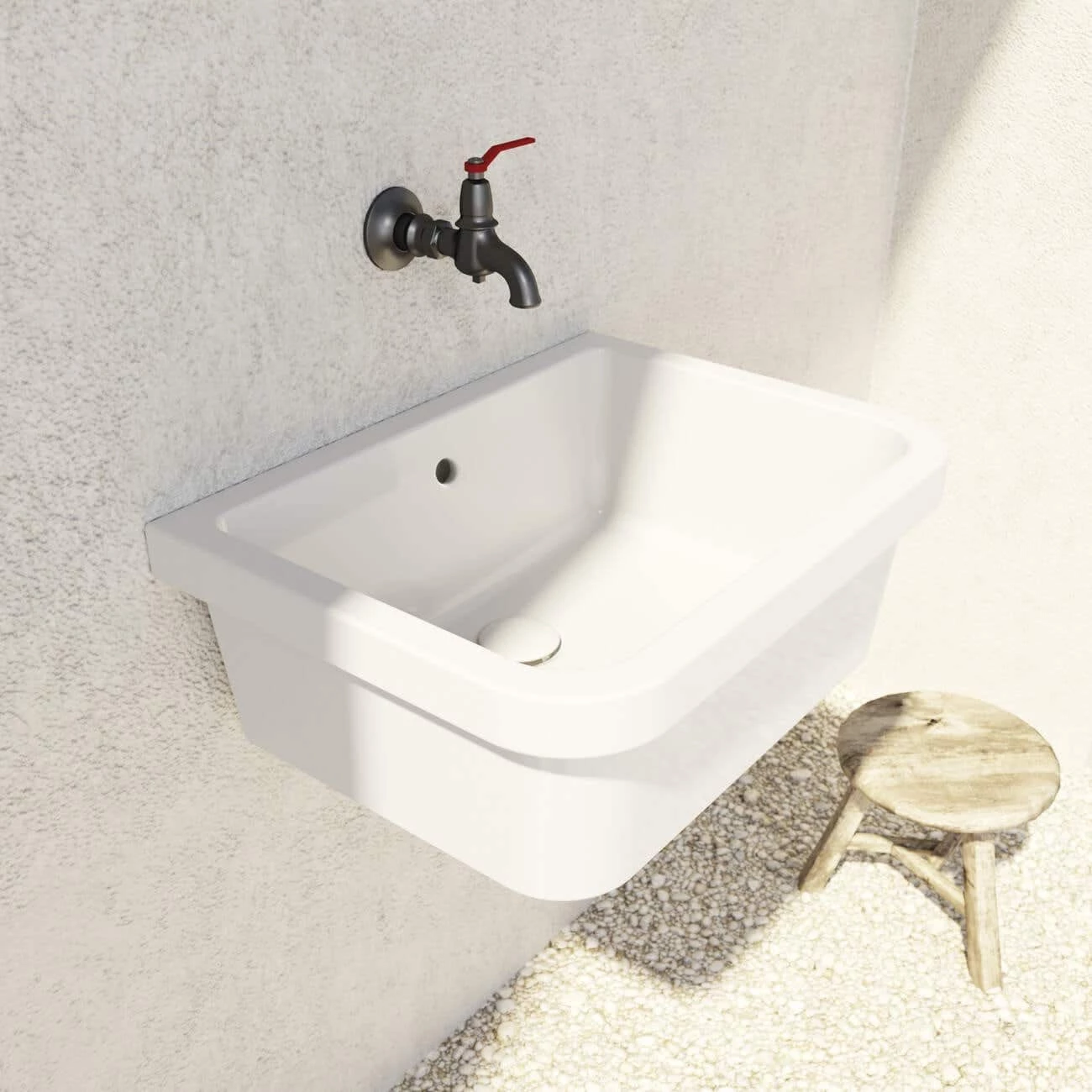 Porcelain Wall Mount Utility Sink 4 Porcelain Wall Mount Utility Sink - Image 2