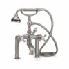 Extra Tall Deck Mount Tub Faucet With Metal Hand Shower And Diverter - 6 Inch Centers 2 Extra Tall Deck Mount Tub Faucet With Metal Hand Shower And Diverter - 6 Inch Centers -A&E BATH & SHOWER Shop 5127 BN S