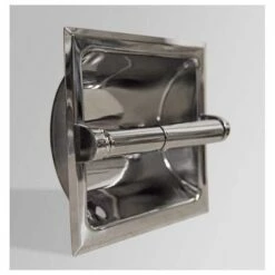 Recessed Toilet Tissue Holder Without Mounting Bracket