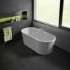 OPUS Libretto Acrylic Double Ended Freestanding Tub - No Faucet Drillings 1 OPUS Libretto Acrylic Double Ended Freestanding Tub - No Faucet Drillings -A&E BATH & SHOWER Shop BZLI31 18 S