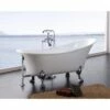 A&E BATH & SHOWER Dorya 69 Inch Acrylic Clawfoot Tub