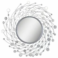 Como 38 Inch Mirror - Satin Nickel