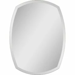 32 Inch Oval Frameless Beveled - Glass