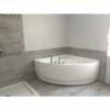 Olivia 55 Inch Acrylic Corner Bathtub - White -A&E BATH & SHOWER Shop OLIV WHT