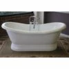 Empress Acrylic Double Slipper Pedestal Tub - Rim Faucet Drillings -A&E BATH & SHOWER Shop RDS55 M RM