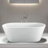 Terra 67 Inch Acrylic Double Ended Freestanding Tub With End Drain - No Faucet Drillings -A&E BATH & SHOWER Shop RMA170 S