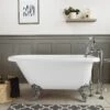 Savanna Acrylic Classic Clawfoot Tub - No Faucet Drillings - Ball & Claw Feet -A&E BATH & SHOWER Shop RMART0WRB