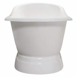 Riley Cast Iron Double Slipper Pedestal Tub - No Faucet Drillings -A&E BATH & SHOWER Shop RMPED0 3