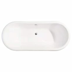 Riley Cast Iron Double Slipper Pedestal Tub - No Faucet Drillings -A&E BATH & SHOWER Shop RMPED0 4