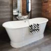 York 67 Inch Cast Iron Double Ended Skirted Tub - No Faucet Drillings - White -A&E BATH & SHOWER Shop RMSD