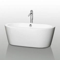 Mermaid Acrylic Double Ended Freestanding Bathtub - No Faucet Drillings -A&E BATH & SHOWER Shop WCOBT100360 S