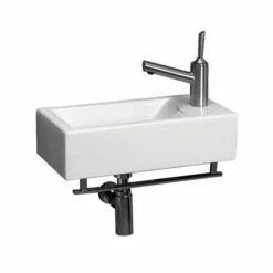 Isabella Collection Wall Mount Bathroom Sink - Single Faucet Drilling