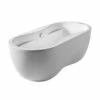 69 Inch Oval Double Ended Acrylic Freestanding Bathtub - White -A&E BATH & SHOWER Shop WHDB170BATH