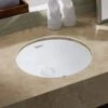 Isabella Plus 19 Inch Oval Undermount Basin - White 2 Isabella Plus 19 Inch Oval Undermount Basin - White -A&E BATH & SHOWER Shop WHU71003