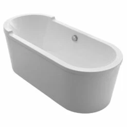 71 Inch Acrylic Double Ended Single Side Freestanding Bathtub - White