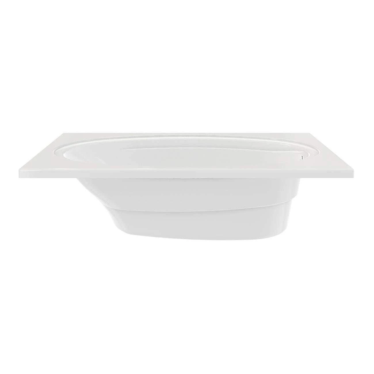 Alydar II 72 Inch Acrylic Drop-in Universal Drain Bathtub - White 5 Alydar II 72 Inch Acrylic Drop-in Universal Drain Bathtub - White - Image 3