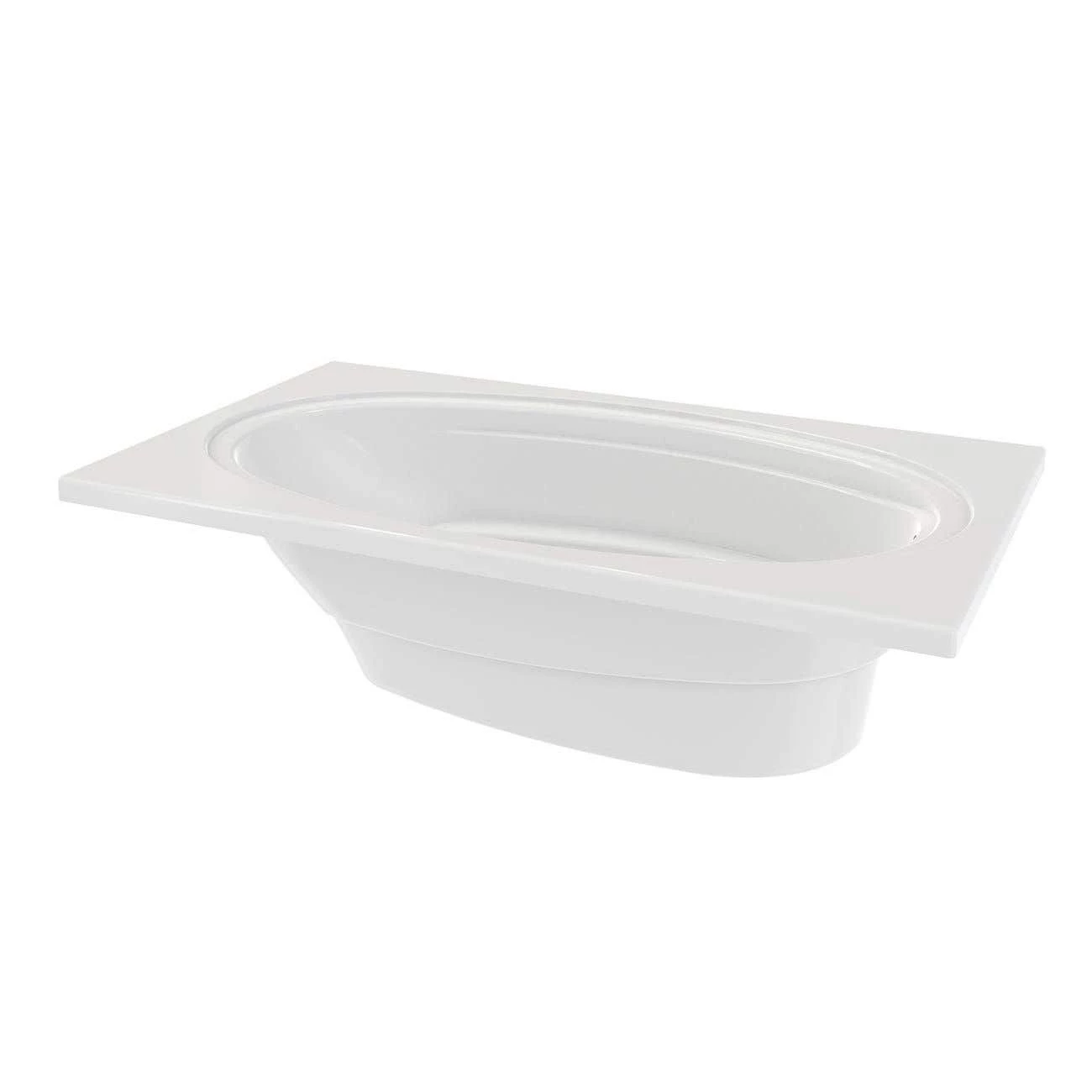 Alydar II 72 Inch Acrylic Drop-in Universal Drain Bathtub - White 6 Alydar II 72 Inch Acrylic Drop-in Universal Drain Bathtub - White - Image 4