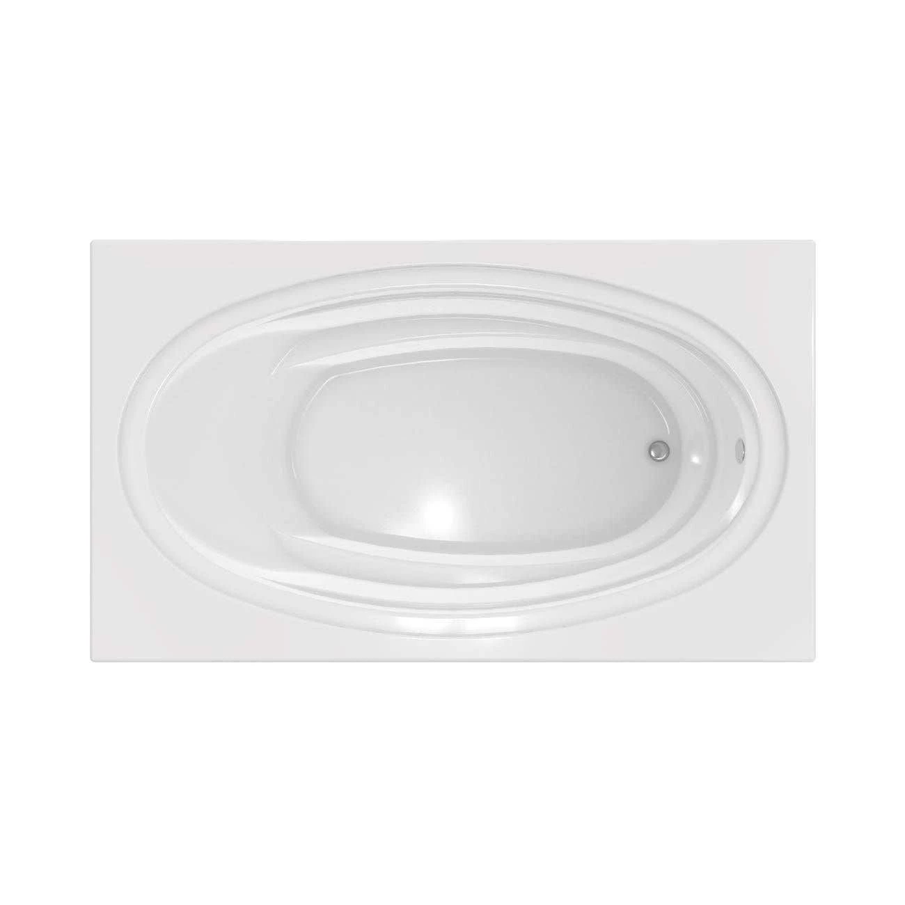 Alydar II 72 Inch Acrylic Drop-in Universal Drain Bathtub - White 7 Alydar II 72 Inch Acrylic Drop-in Universal Drain Bathtub - White - Image 5