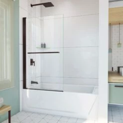 DreamLine Aqua-Q Swing 34 In. W X 58 In. H Frameless Tub Door 7 DreamLine Aqua-Q Swing 34 In. W X 58 In. H Frameless Tub Door -A&E BATH & SHOWER Shop aqua q swing tub door rs254 34d 06 nkhro9zbmxxug9rl