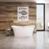 Ariosa 66 Inch Double Slipper Freestanding Bathtub - White -A&E BATH & SHOWER Shop ariosa 6636 bathtub n87dy1bgeovkgndl
