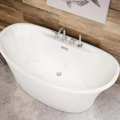 Ariosa 66 Inch Double Slipper Freestanding Bathtub - White 9 Ariosa 66 Inch Double Slipper Freestanding Bathtub - White -A&E BATH & SHOWER Shop ariosa 6636 lnr zoom 8a7ar8jtzv8xr4rt