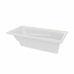 Ascot II 66 Inch Acrylic Drop-in Universal Drain Bathtub - White -A&E BATH & SHOWER Shop ascot ii tub shot02 zuhg0f0nfgqujowb
