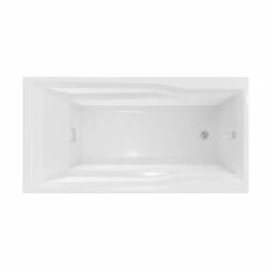 Ascot II 66 Inch Acrylic Drop-in Universal Drain Bathtub - White -A&E BATH & SHOWER Shop ascot ii tub shot03 s8fwppetofp1gznc