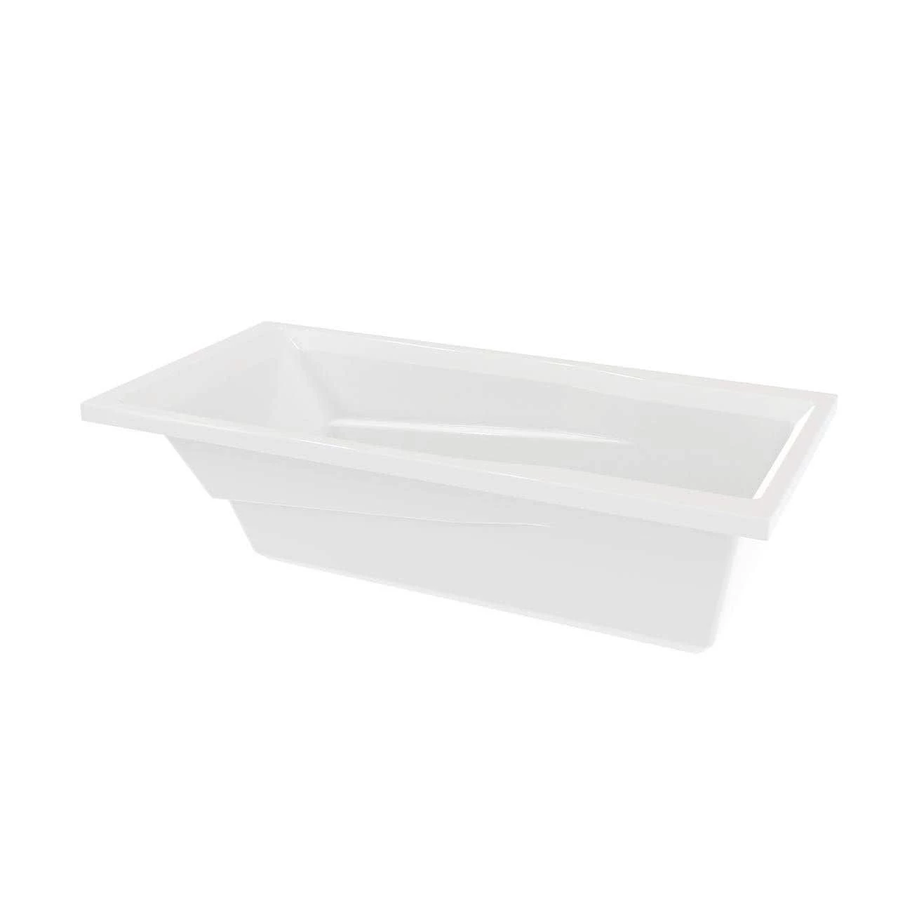 Ascot III 72 Inch Acrylic Drop-in Universal Drain Bathtub - White 6 Ascot III 72 Inch Acrylic Drop-in Universal Drain Bathtub - White - Image 4