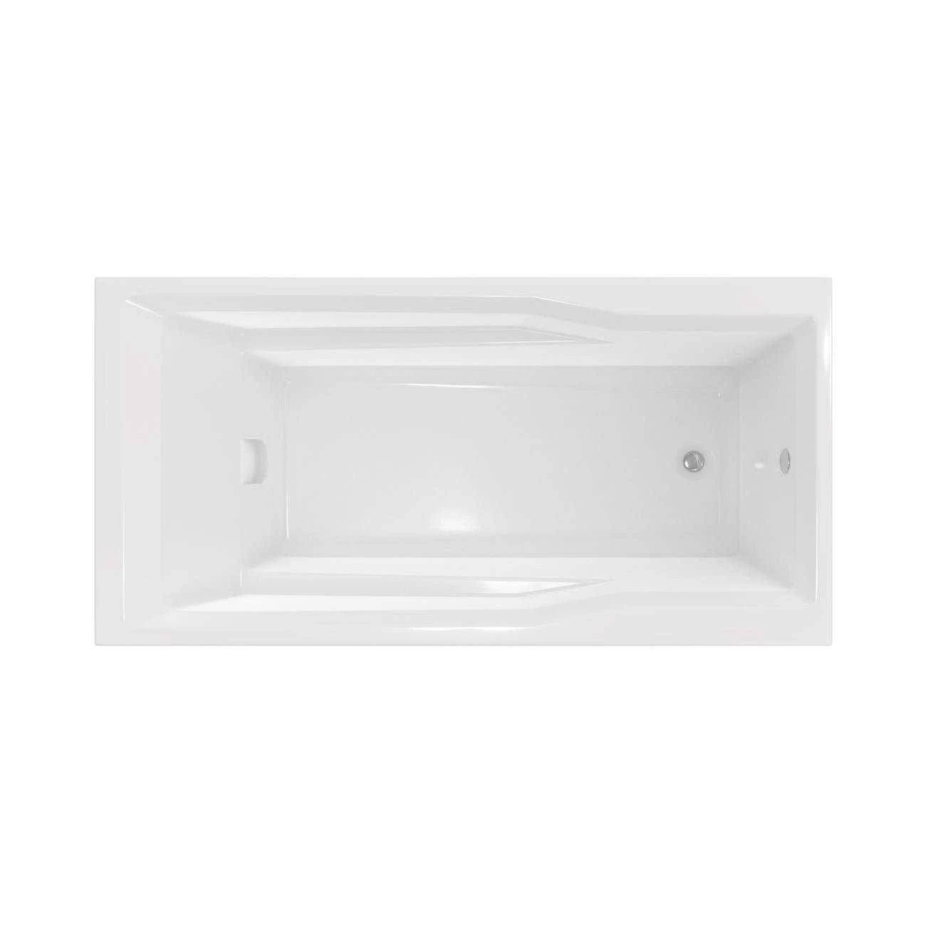 Ascot III 72 Inch Acrylic Drop-in Universal Drain Bathtub - White 7 Ascot III 72 Inch Acrylic Drop-in Universal Drain Bathtub - White - Image 5