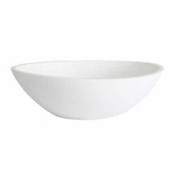 Costera Resin Oval Vessel Bathroom Sink - Matte White -A&E BATH & SHOWER Shop bb2sink mw side