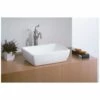 Riviera 19 Inch Over Counter Bathroom Sink - No Faucet Drilling -A&E BATH & SHOWER Shop c1258 s