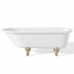 Traditional Cast Iron Clawfoot Tub - Rim Faucet Drillings -A&E BATH & SHOWER Shop c2093pn 4