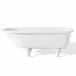 Traditional Cast Iron Clawfoot Tub - No Faucet Drillings -A&E BATH & SHOWER Shop c2094wh 1