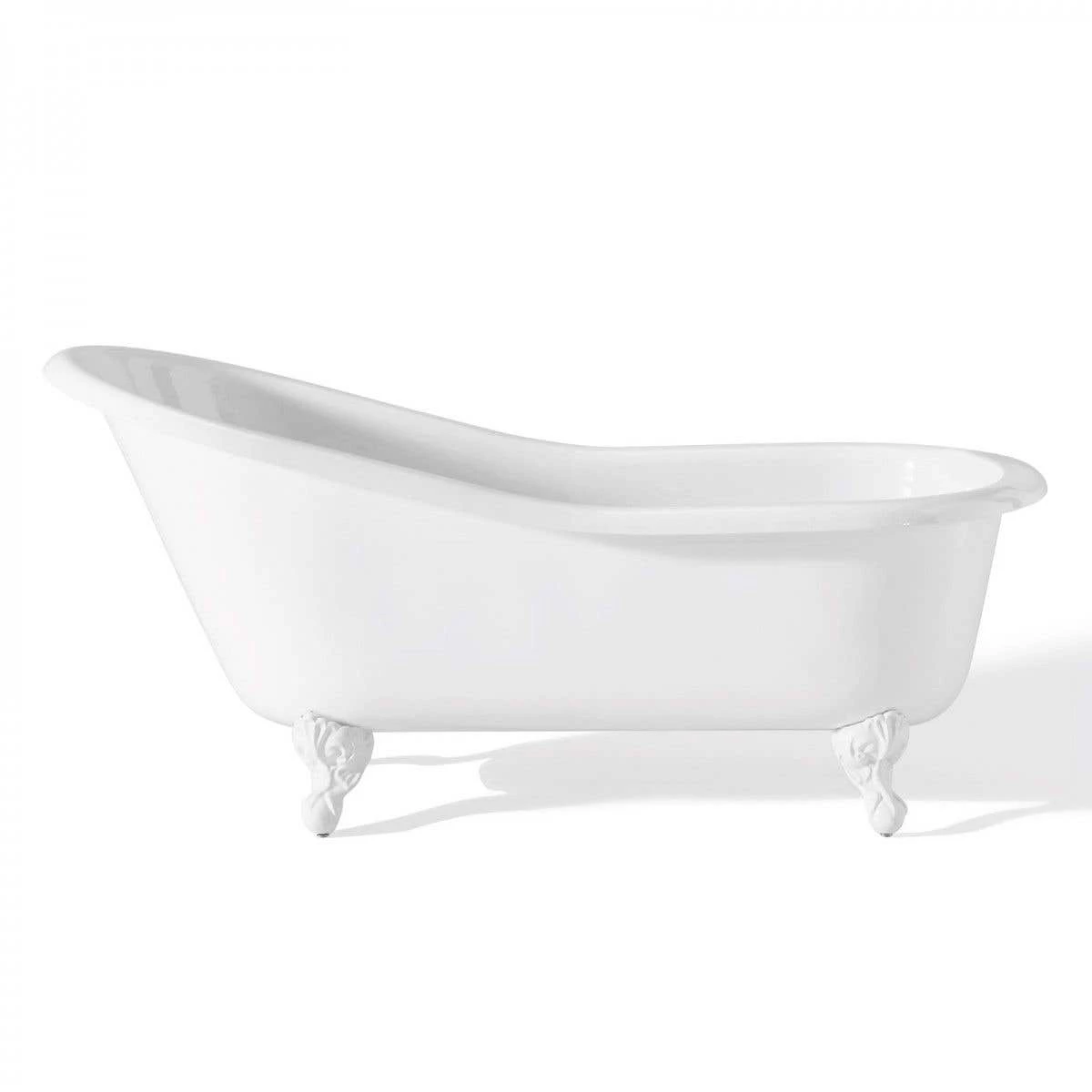 Cast Iron Slipper Clawfoot Tub - Continuous Rolled Rim - No Faucet Drillings 7 Cast Iron Slipper Clawfoot Tub - Continuous Rolled Rim - No Faucet Drillings - Image 5