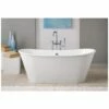 Iris 68 Inch Cast Iron Double Ended Skirted Bathtub - No Faucet Drillings - White 1 Iris 68 Inch Cast Iron Double Ended Skirted Bathtub - No Faucet Drillings - White -A&E BATH & SHOWER Shop c2155wh