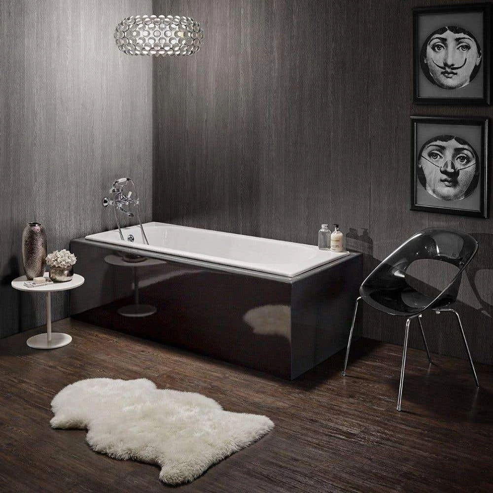 72 Inch Cast Iron Drop In Tub - No Faucet Drillings - Unfinished Exterior 4 72 Inch Cast Iron Drop In Tub - No Faucet Drillings - Unfinished Exterior - Image 2