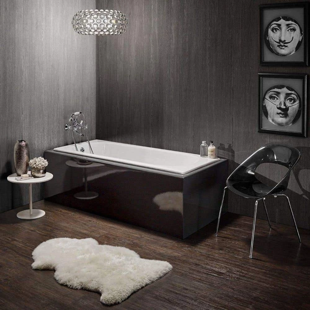 72 Inch Cast Iron Drop In Tub - No Faucet Drillings - Unfinished Exterior 3 72 Inch Cast Iron Drop In Tub - No Faucet Drillings - Unfinished Exterior