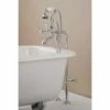 Freestanding Claw Foot Tub Hand Shower Faucet With Shut-Off Valve