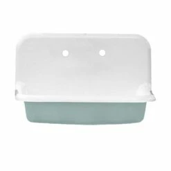 30 Inch Cast Iron High Back Farm Sink 18 30 Inch Cast Iron High Back Farm Sink -A&E BATH & SHOWER Shop castsink30 teal 1