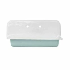 36 Inch Cast Iron High Back Farm Sink 24 36 Inch Cast Iron High Back Farm Sink -A&E BATH & SHOWER Shop castsink36 teal 1