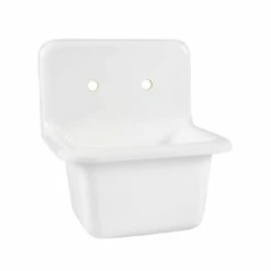 22 Inch Cast Iron High Back Deep Utility Sink -A&E BATH & SHOWER Shop castutility22 angle