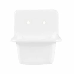 22 Inch Cast Iron High Back Deep Utility Sink -A&E BATH & SHOWER Shop castutility22 front