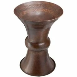 Frida Copper Pedestal Sink - Black Copper
