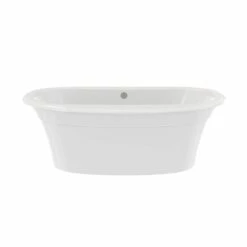 Ella Sleek 66 Inch Double Ended Freestanding Bathtub - White -A&E BATH & SHOWER Shop ella tub 66w 36d shot01 4ij4c77sr3ftgedo