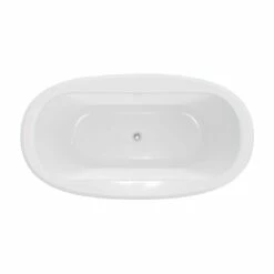 Ella Sleek 66 Inch Double Ended Freestanding Bathtub - White -A&E BATH & SHOWER Shop ella tub 66w 36d shot03 cwpdtoa2gwvmd5d1